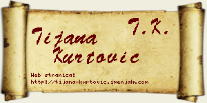 Tijana Kurtović vizit kartica
